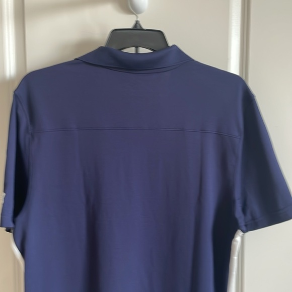 Under Armour Heat Gear mens loose fit navy and white s/s polo shirt NWT - Picture 9 of 14